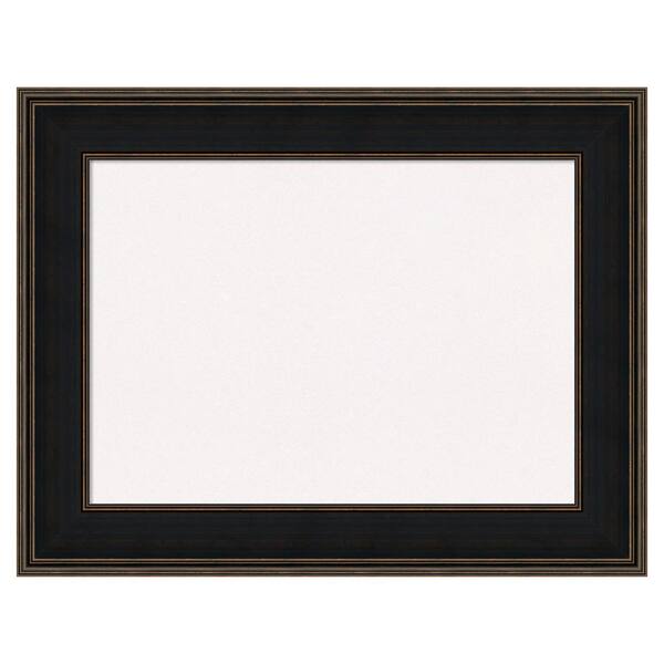 Amanti Art Mezzanine Espresso Wood White Corkboard 36 in. x 28 in ...