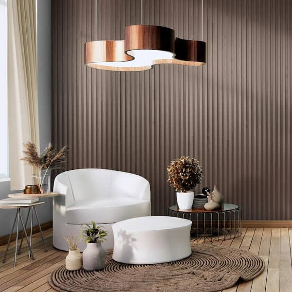 Art3d Bronze Radiance 0.7in. x 8-1/2 ft. x1/2ft. Water Resistant