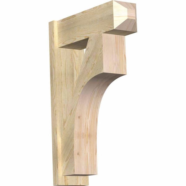 Ekena Millwork 8 in. x 36 in. x 24 in. Westlake Craftsman Rough Sawn Douglas Fir Outlooker