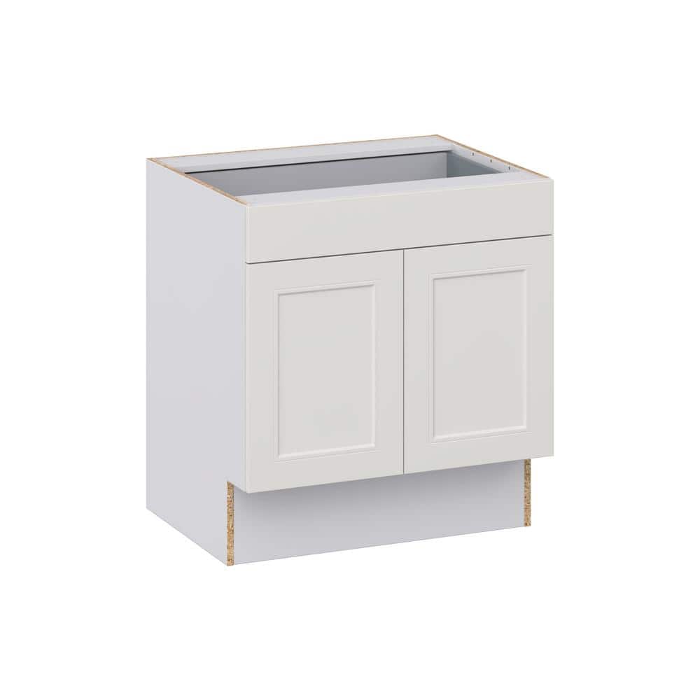 J COLLECTION Littleton Painted Gray Recessed Assembled 30 in.W x 32.5 ...