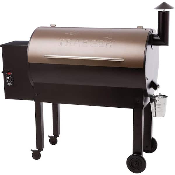 Traeger Texas Elite 34 Wood Fired Pellet Grill and Smoker in Bronze