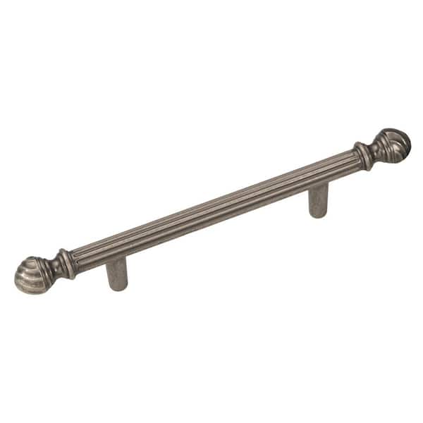 HICKORY HARDWARE Roma 3 in. Center-to-Center Black Nickel Vibed Cabinet Pull