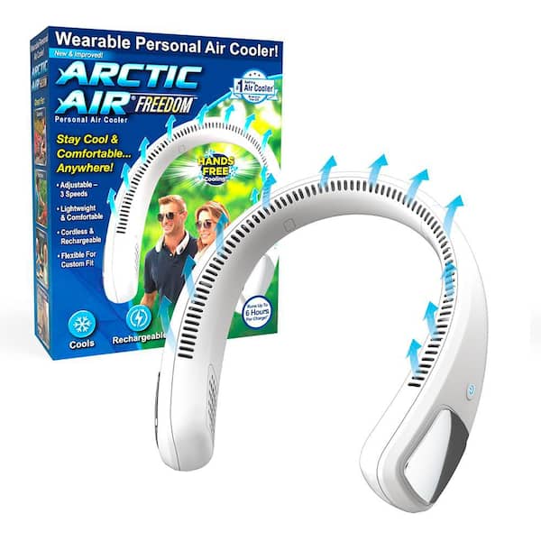 2 CFM 3-Speed Personal Portable Evaporative Neck Cooler for 0.45 sq. ft. Cooling Area