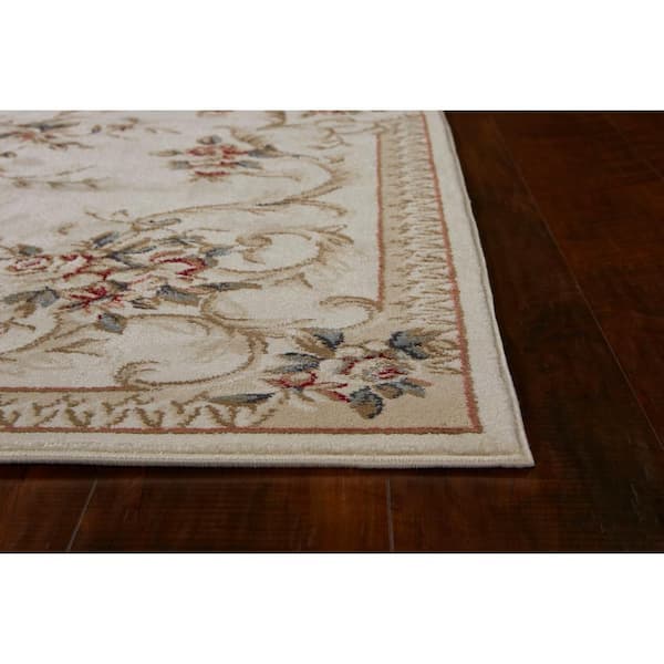 Ajay Ivory 2 ft. x 8 ft. Runner Rug