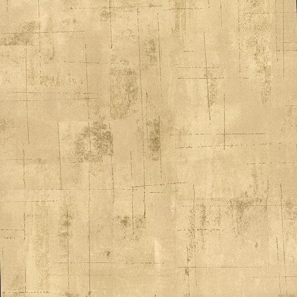 Brewster Distressed Textures Gold Wallpaper Sample