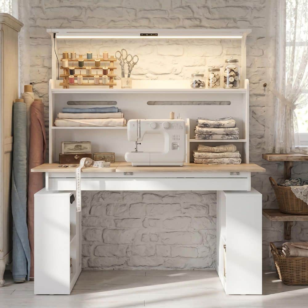 white-fufu-gaga-computer-desks