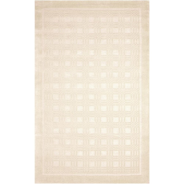 Nourison Westport Ivory 3 ft. x 4 ft. Geometric Modern Area Rug