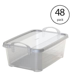 14 Qt. Clear Stackable Organization Storage Box Container (48-Pack)