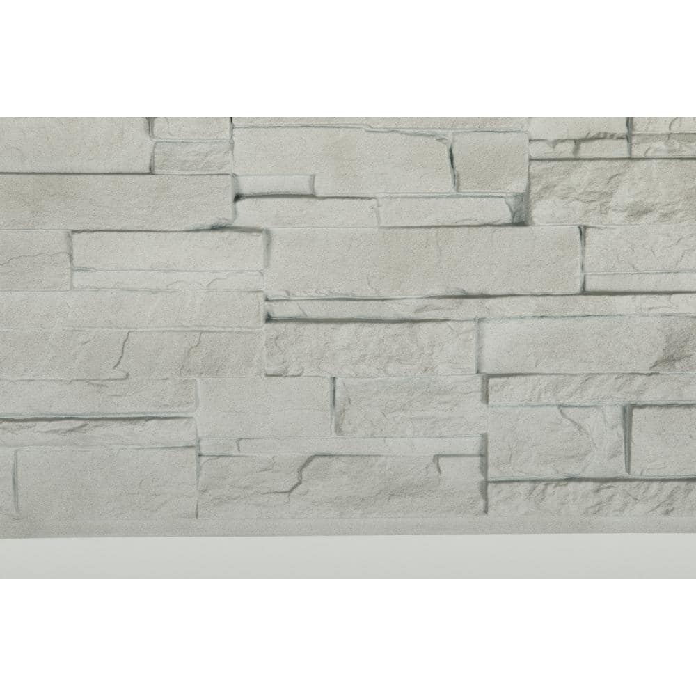 Novik Dry Stacked Stone 41-1/2 in. x 13-1/8 in. Travertine Vinyl Siding ...