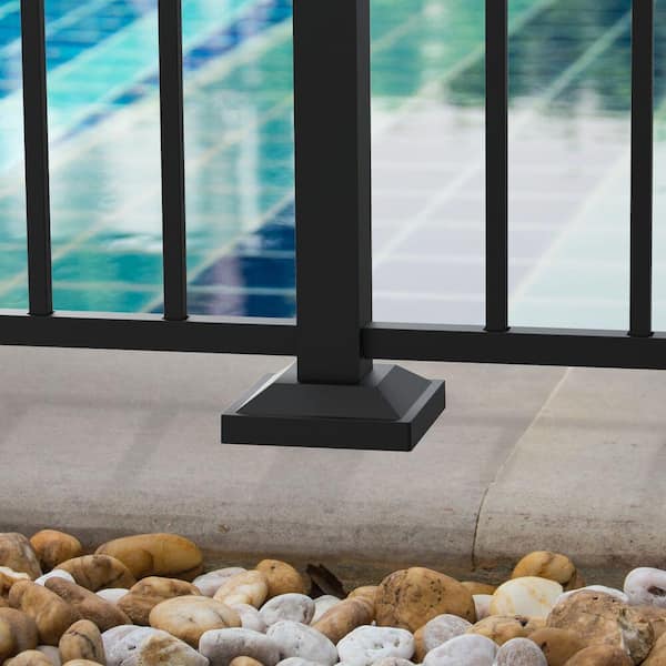 2 in. Black Surface Mount