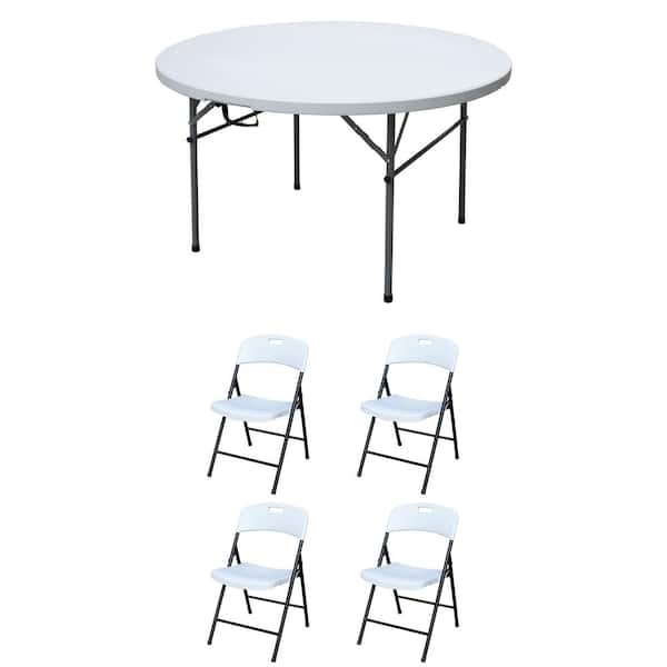 Plastic development group fold in half folding banquet table sales