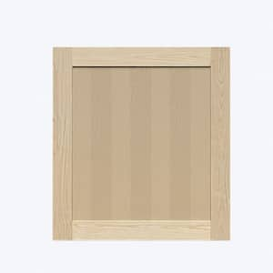 Lancaster Natural Wood Decorative Door Panel 27 in. W x 30 in. H x 0.75 in. D