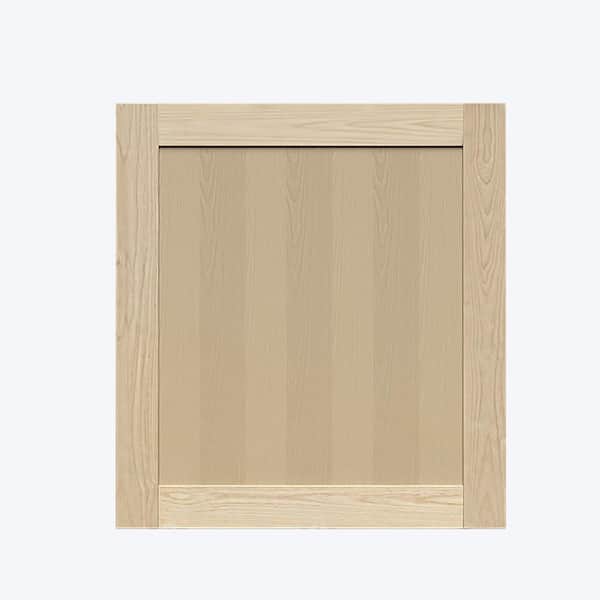 Lancaster Natural Wood Decorative Door Panel 27 in. W x 30 in. H x 0.75 in. D