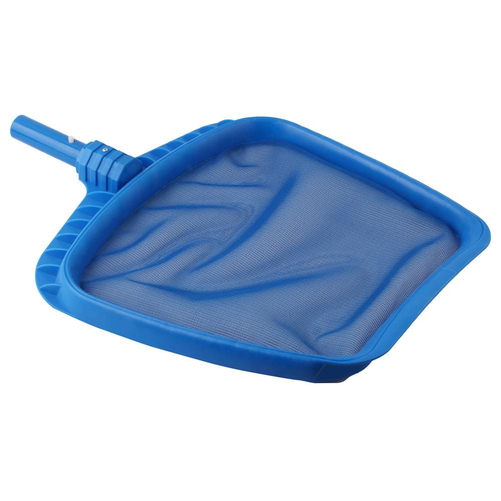 Blue PVC and Nylon Mesh Pool Leaf Skimmer