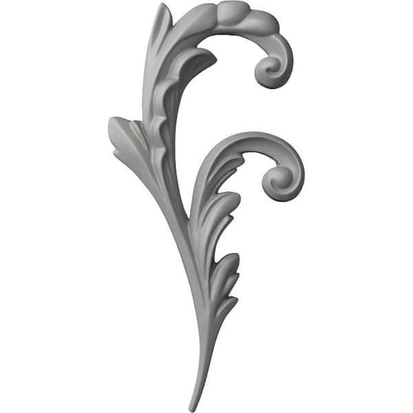 Ekena Millwork 1 in. x 5-1/2 in. x 11-1/2 in. Polyurethane Bremen Right Onlay