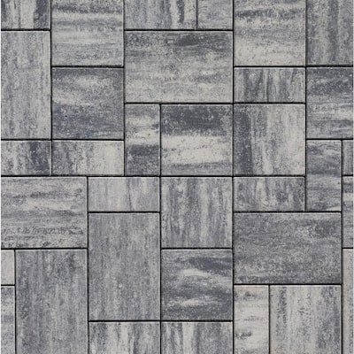 Reno 14.75in. x 9.875 in. x 2.375 in. Rectangle Cascade Face Mix Concrete Paver Pallet (114-pieces/70.5 sq. sf./Pallet)