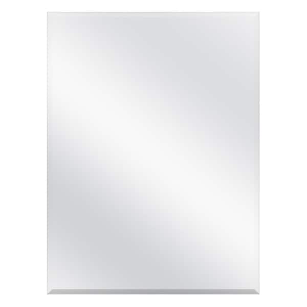 19-5/8 in. x 26 in. Recessed or Surface Mount Beveled Frameless Medicine Cabinet with Mirror