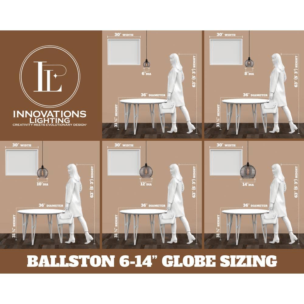Ballston Sleek 14.75" Mini Pendant in Polished Nickel with Glass Shade