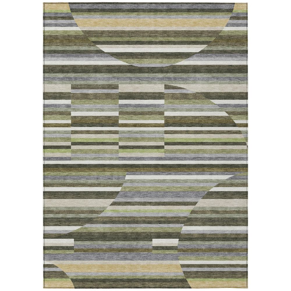Chantille Machine Washable Indoor/Outdoor Abstract ACN2600 Olive 8 ft. x 10 ft. Area Rug price history on PriceWatchPro