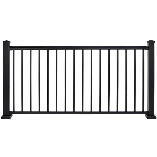 Railfx Pfx 1000 36 In X 6 Ft Powder Coated Textured Black Aluminum Pre Assembled Level Rail Panel Rfx3672lpanblk The Home Depot Railfx Pfx 1000 36 In X 6 Ft Powder Coated Textured Black Aluminum Pre Assembled Level Rail Panel Rfx3672lpanblk The Home Depot