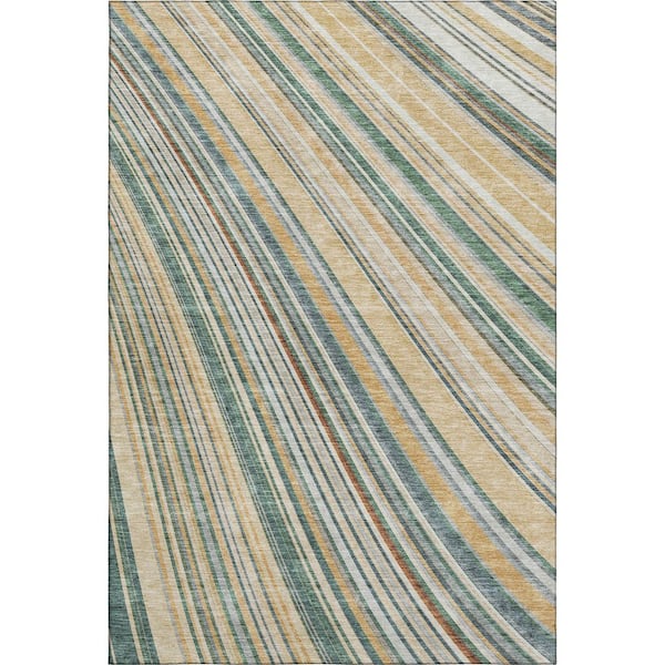 Addison Rugs Mayfield Premium Machine Washable Abstract AMF981 Beige 10 ft. x 14 ft. Area Rug