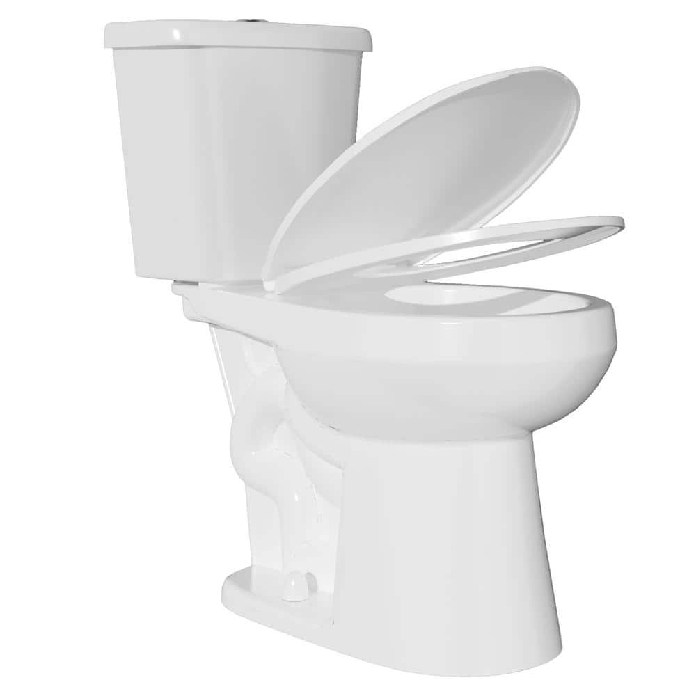 17 in.Toilet Comfort ADA Chair Height 1.1/1.6 GPF Dual Flush Round 2-pcs Toilet in White with Quiet-Close Seat Included price history on PriceWatchPro