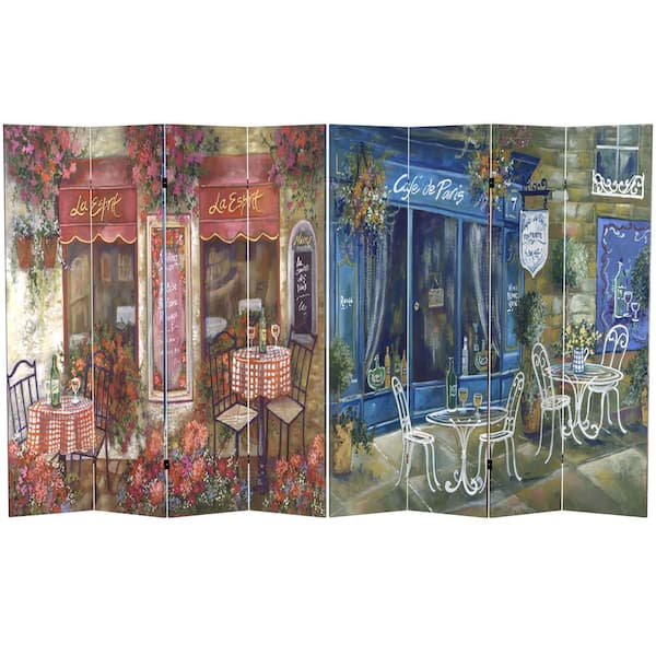 Oriental Furniture 6 ft. Printed 4-Panel Room Divider