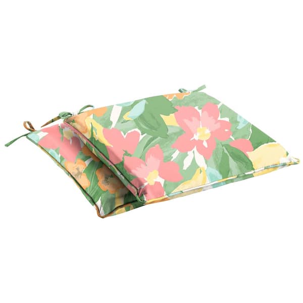 SORRA HOME Sorra Home Bembridge Sorbet Square Outdoor Seat Cushion (2-Pack)