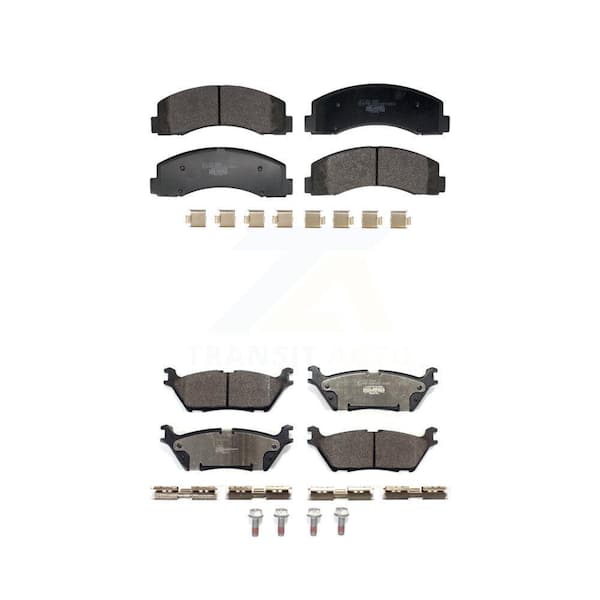 TEC Front Rear Ceramic Brake Pads Kit For Ford F-150 Expedition Lincoln Navigator KTC-100821