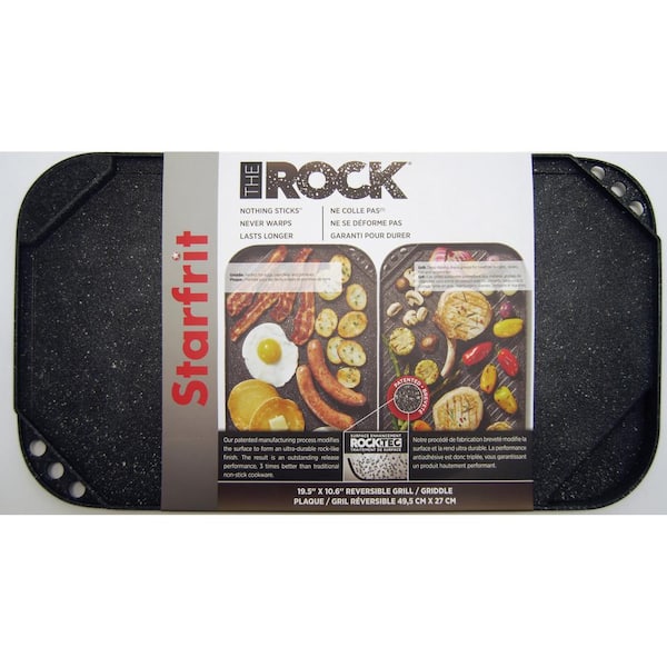 The Rock By Starfrit Traditional Cast Iron Reversible Grill/griddle Black :  Target