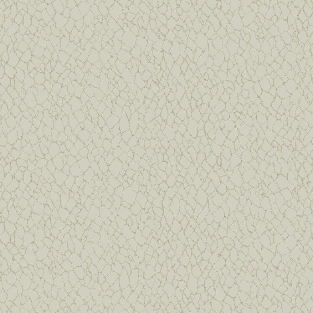 Boutique Collection Cream Metallic Webbing Non-pasted Paper on Non-woven Wa