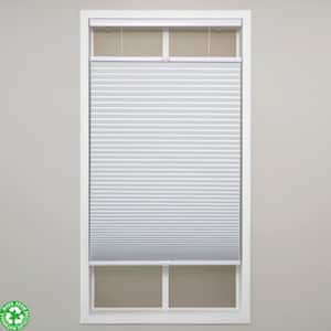 White Cordless Blackout Polyester Top Down Bottom Up Cellular Shades - 18 in. W x 48 in. L