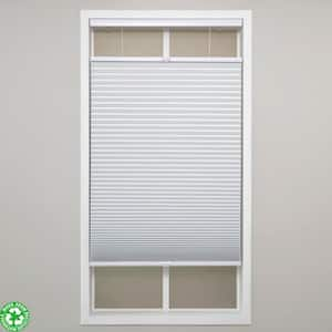 White Cordless Blackout Polyester Top Down Bottom Up Cellular Shades - 18.5 in. W x 48 in. L