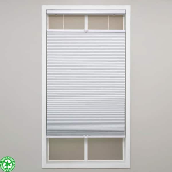 Eclipse White Cordless Blackout Polyester Top Down Bottom Up Cellular Shades - 40 in. W x 48 in. L