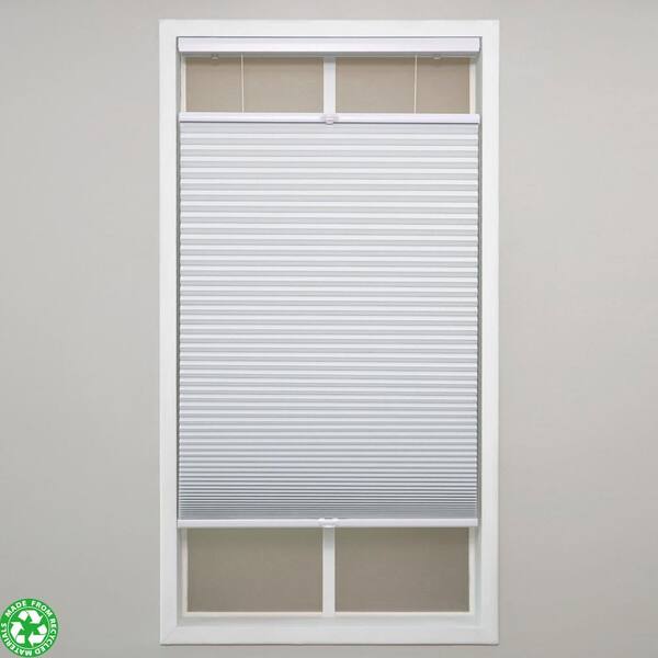 Eclipse White Cordless Blackout Polyester Top Down Bottom Up Cellular Shades - 40.5 in. W x 84 in. L