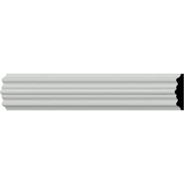 1/2 in. x 2 in. x 94-1/2 in. Polyurethane Victorian Chair Rail Moulding