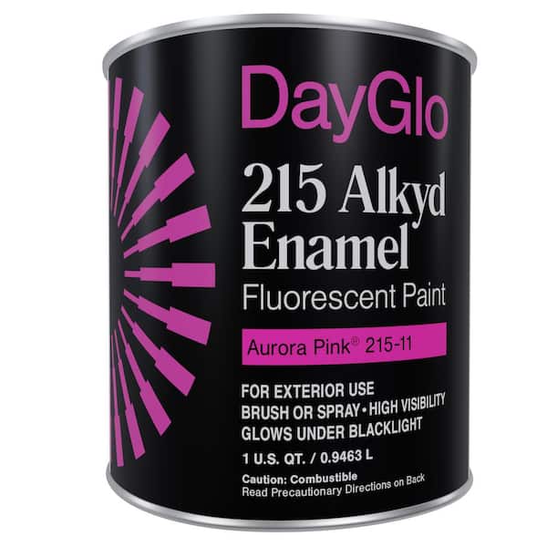 Dayglo Fluorescent 215 Series Enamel Paint (Quart, Aurora Pink)
