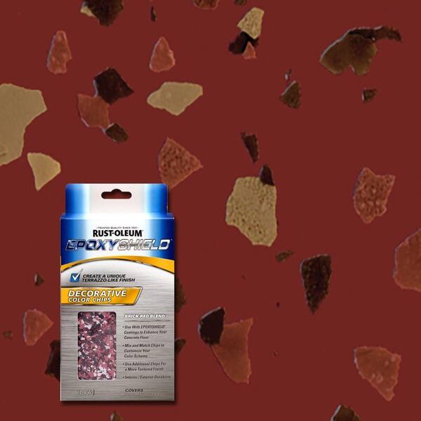 Rust-Oleum EpoxyShield 1 lb. Brick Red Blend Decorative Color Chips (Case of 6)