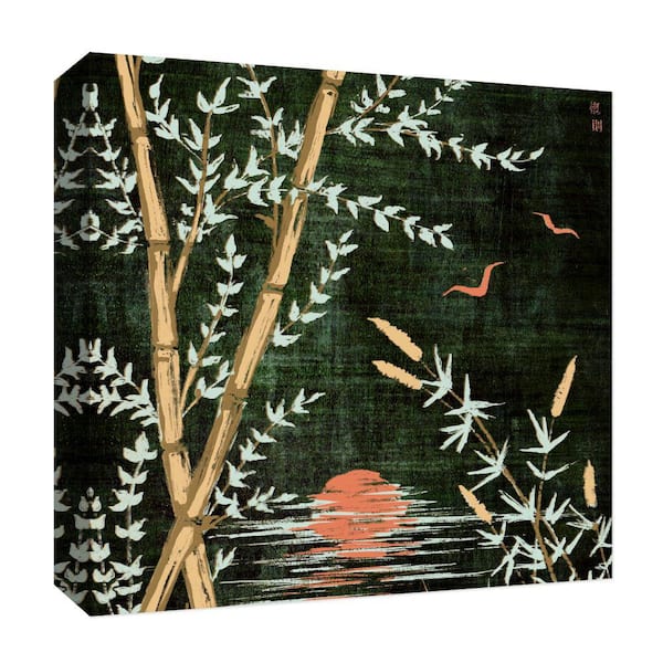 PTM Images Green Night'' Canvas Abstract Wall Art 15 in. x 15 in.