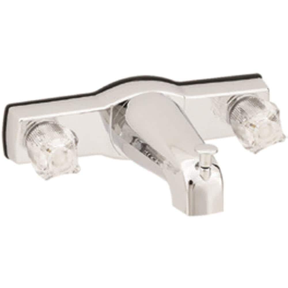 Empire Brass RV Tub/Shower Diverter with Crystal Handles, Offset Shanks and Shower Head 8 in