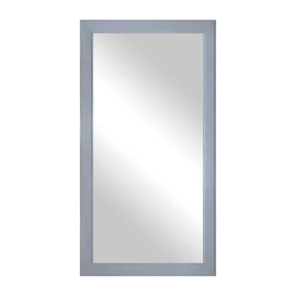Rayne Heritage (33 in. W x 72 in. H) Gray Hardwood Poplar Floor Mirror