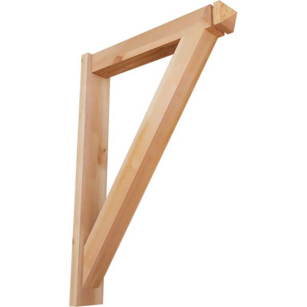 Ekena Millwork 6 in. x 42 in. x 30 in. Western Red Cedar Traditional Arts and Crafts Smooth Outlooker