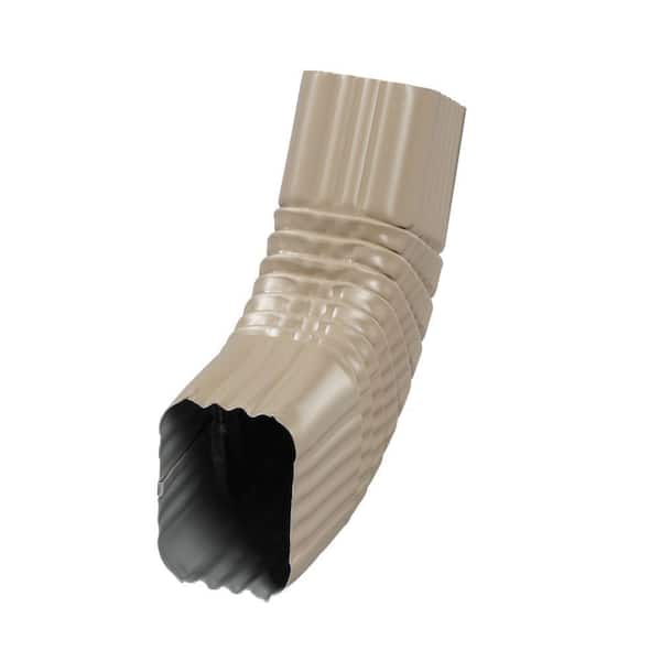 Amerimax Home Products 2 in. x 3 in. Pebblestone Clay Aluminum