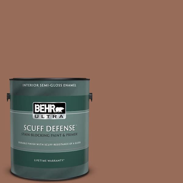 BEHR ULTRA 1 gal. #S200-6 Timeless Copper Extra Durable Semi-Gloss Enamel Interior Paint & Primer
