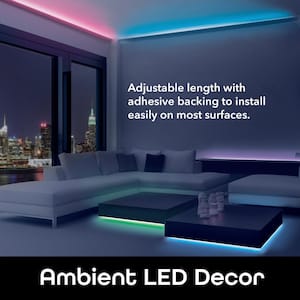 16.4 ft. Smart Wi-Fi Multi-Color LED Strip Lights, Under Cabinet Light, Compatible with Alexa and Google Assistant