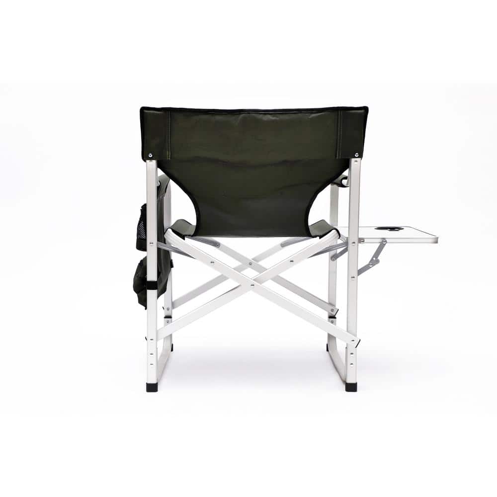 1-piece Padded Folding Outdoor Chair with Side Table and Storage Pockets, Lightweight Oversized Directors Chair price history on PriceWatchPro