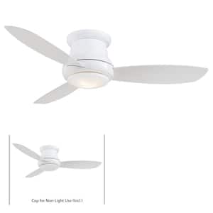 Concept II 52 in. Integrated LED Indoor White Ceiling Fan with Light with Remote Control