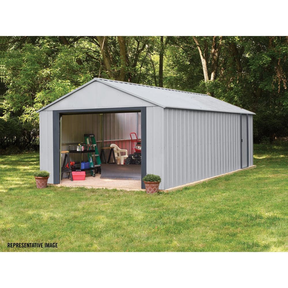 Murryhill 12' x 24' Gray Galvanized Steel Garage Kit