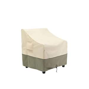 2-Piece 32 in. W x 37 in. D x 36 in. H Waterproof Patio Chair Set Cover, Beige and Green