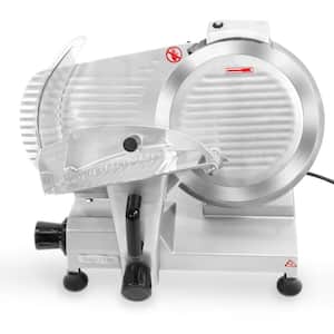 320-Watts Commercial Stainless Steel Semi-Automatic Electric Meat Slicer with 12 in. Blade and Built-in Sharpener